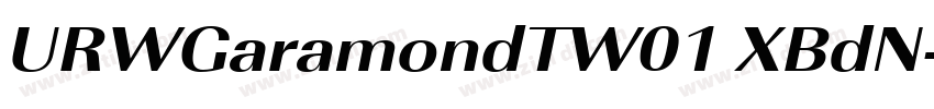 URWGaramondTW01 XBdN字体转换